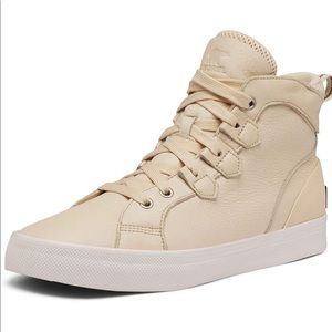 Sorel Caribou Sneaker Mid Waterproof leather cream 11